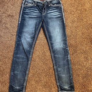 Rock Revival Dark Blue Skinny Jeans